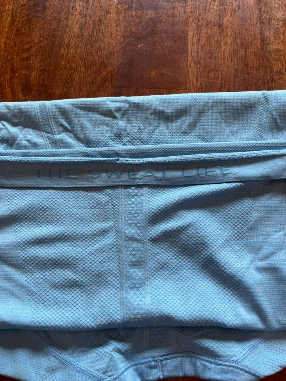 Lululemon Swiftly Tech Short Sleeve Shirt Light Blue Seamless Size 10 - Picture 6 of 7